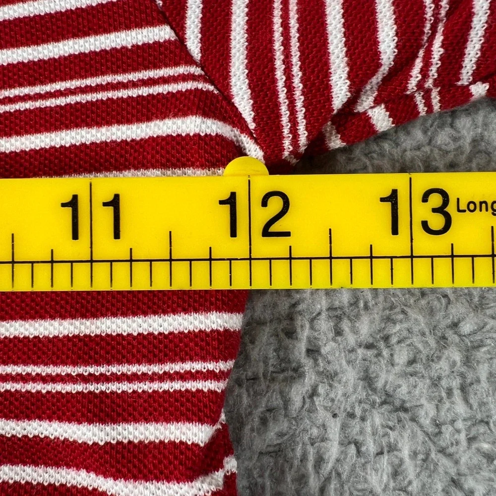 Ralph Lauren Polo Dress Girls 5 Red White Striped Short Sleeve Cotton Pony Logo‎